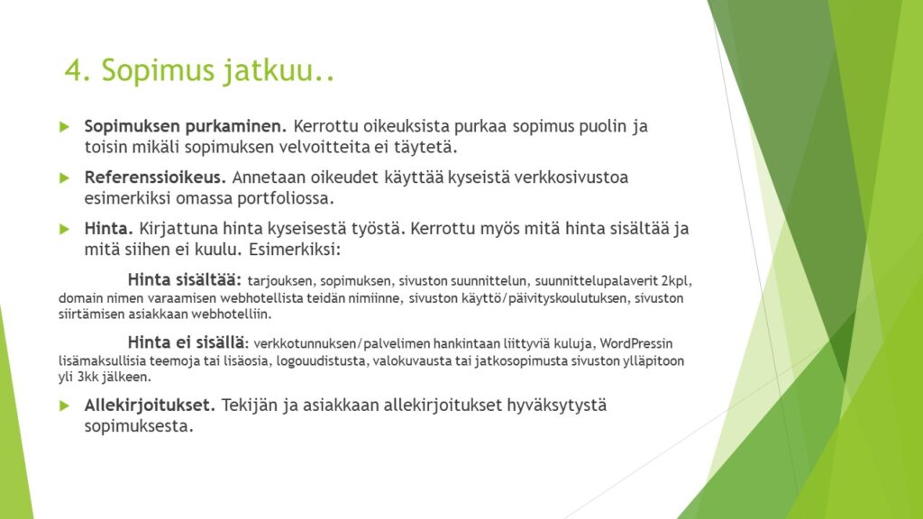 Sopimus jatkuu
